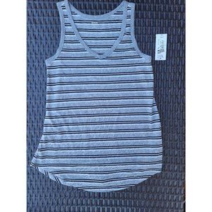A.N.A A New Approach Gray Striped Tank